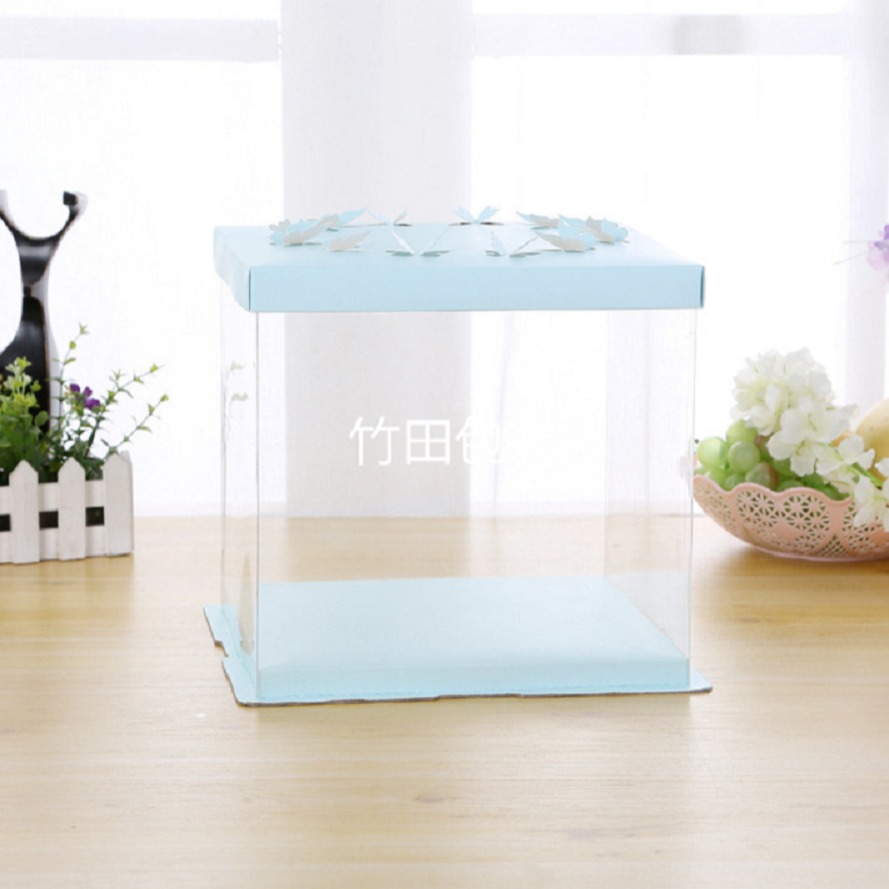 青岛厂家 透明蛋糕盒 烘焙塑料pet包装盒定制 支持任意尺寸图片
