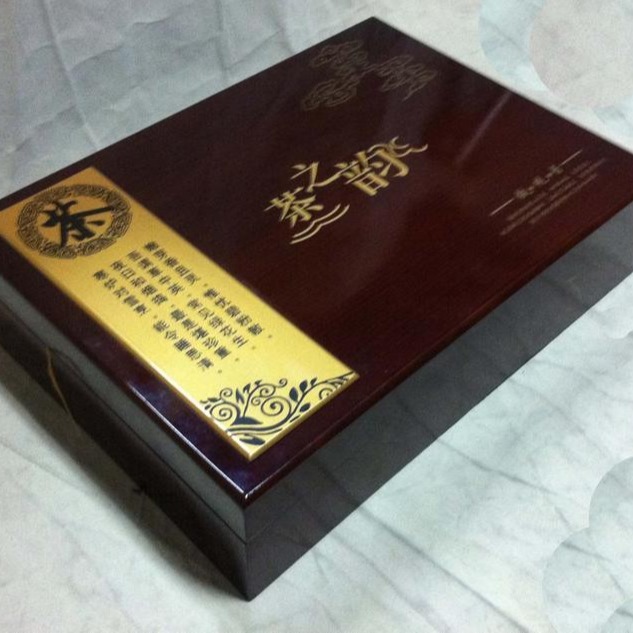 金银筷子木盒-筷子木盒礼盒定制厂家  钢琴漆筷子木质包装盒