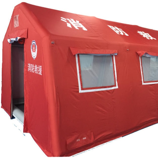 沧州天篷元帅30平米PVC充气森林消防帐篷充气帐篷