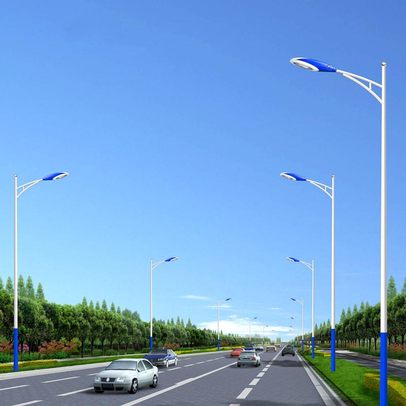 天津10米道路照明灯杆 180W白光路灯价格 勤跃高杆路灯批发图片