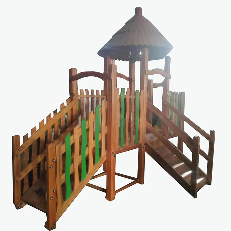 旭兴 xx-1  木质滑梯 户外滑梯小区公园儿童游乐场设施  幼儿园木质滑梯组合图片