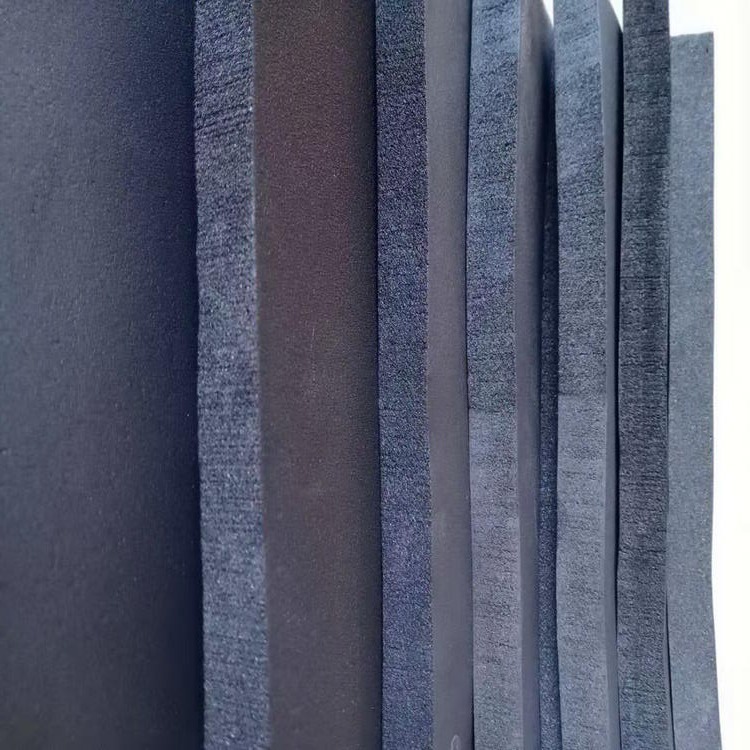 奥美斯橡塑板批发 黑色不燃B1级橡塑保温板 自粘胶橡塑海绵板