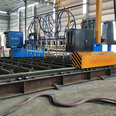 H型钢数控切割机|江苏钢结构设备厂家泰州数控直条切割机