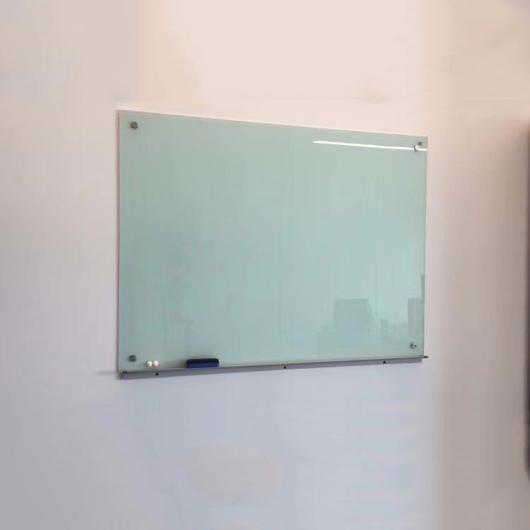 优雅乐厂家直销 磁性钢化玻璃白板办公会议写字板 好写好擦