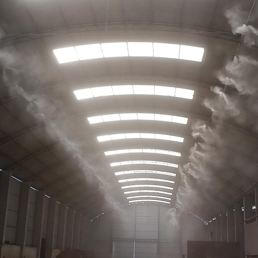 冷雾降温系统 工业厂房车间雾森 喷雾降尘垃圾处理厂喷雾降尘除尘