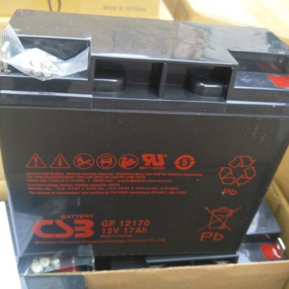 希世比12V17AH CSB蓄电池GP12170 ups电源电池 电梯 安防照明用铅酸电池 价格