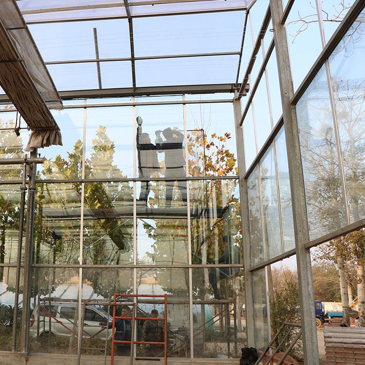 新型智能玻璃温室大棚  生态观光玻璃温室 嘉诺温室厂家设计安装