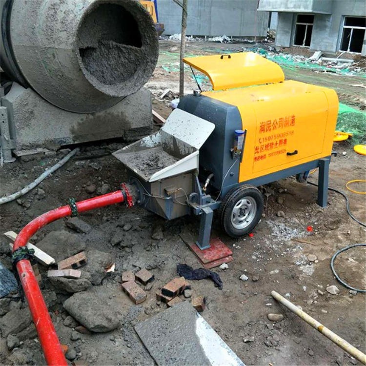 佳硕工地用混凝土输送泵 LL-80-140混凝土地泵 混凝土泵价格低