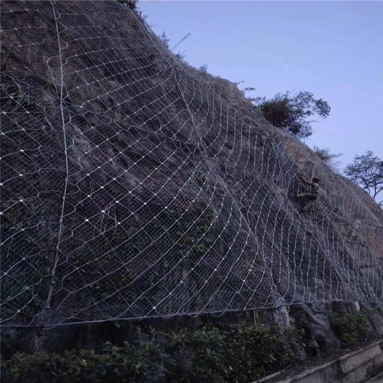 邢台边坡防护网 阳迪环形网 钢丝绳拦石网安装 主动被动防护网厂