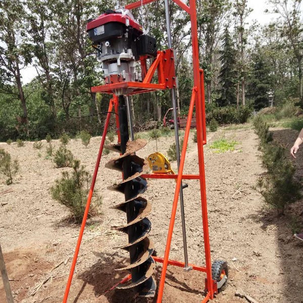 新农  水泥杆挖坑机    汽油水泥杆挖坑机   XN-990水泥杆挖坑机   四脚架子轻松省力图片