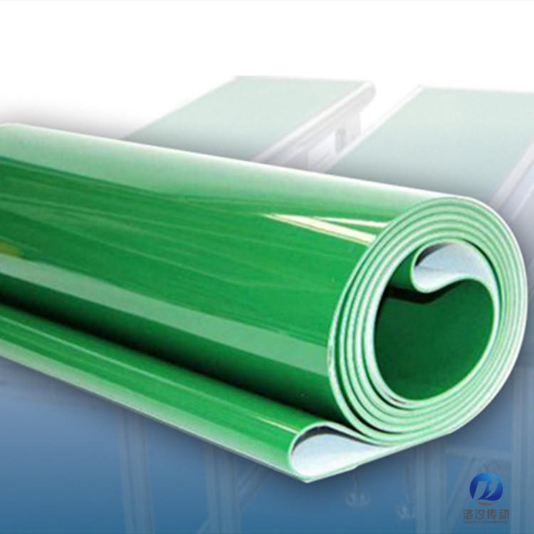 绿色PVC输送带 绿色pvc平面环形输送带 pvc输送带厚度齐全