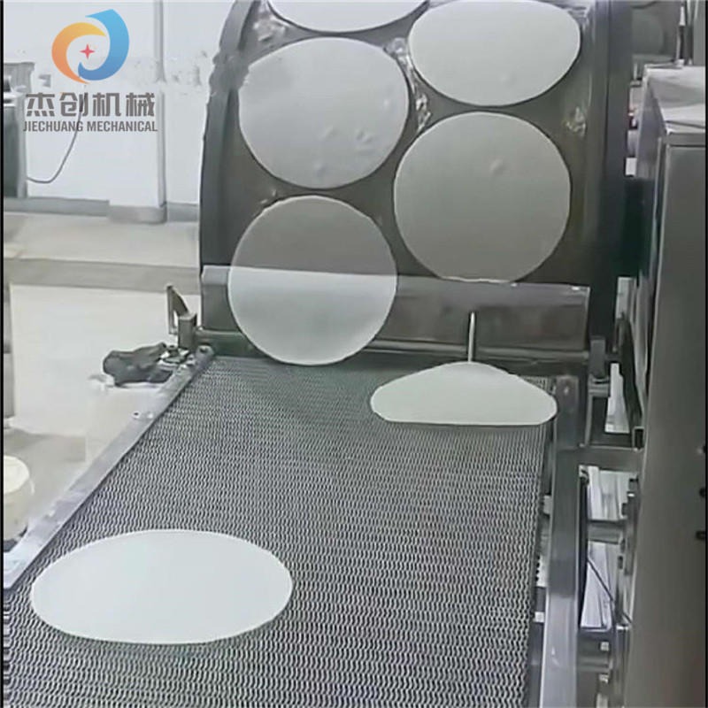 小型商用春卷皮机 全自动蛋皮成型设备 速度可调自动化烤鸭饼机器