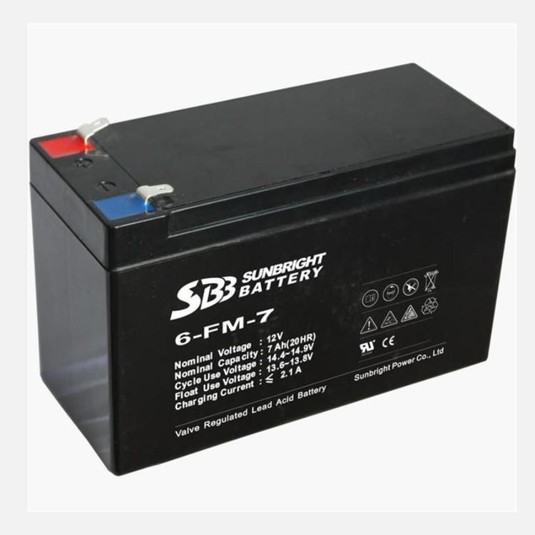 SBB蓄电池6-FM-7 12V7AH消防系统 UPS电源