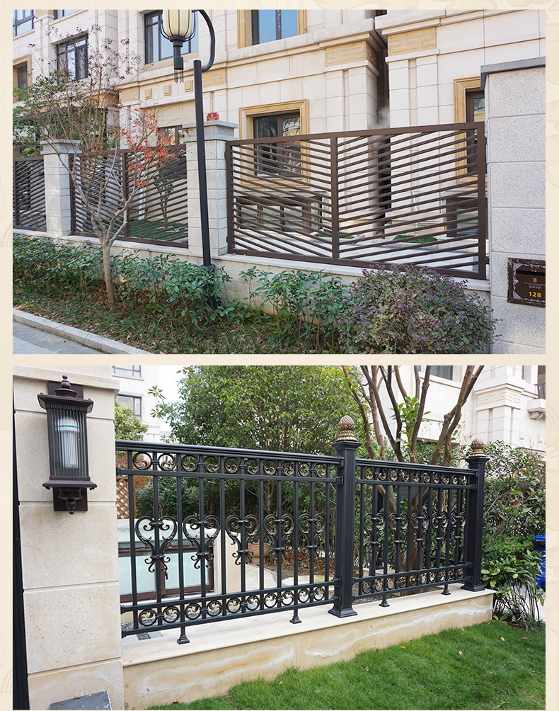 峰尚护栏铝艺护栏铝合金护栏别墅围栏 铝合金栏杆庭院围墙护栏 户外