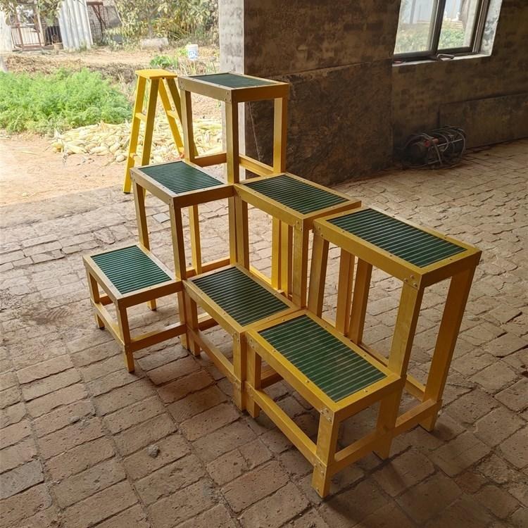 双层绝缘凳 220kv玻璃钢移动检修凳 绝缘凳 智科 高压绝缘梯凳