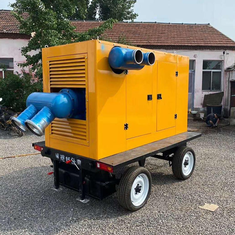 奥莱  拖车式抽水机 自吸柴油抽水泵  抽水泵车图片