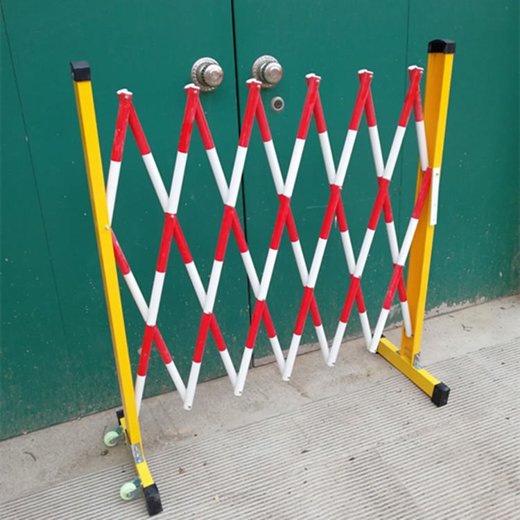 玻璃钢管式护栏 安全施工绝缘伸缩围栏 WL-YW英威移动式隔离栏