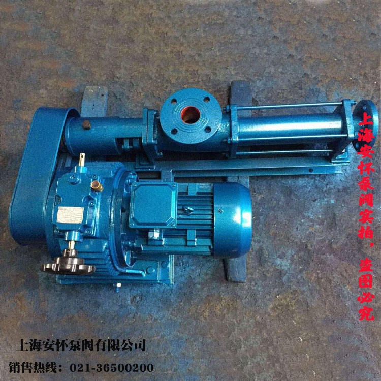 G型排污单螺杆泵 上海安怀G30-2轴不锈钢配电磁调速电机螺杆泵图片