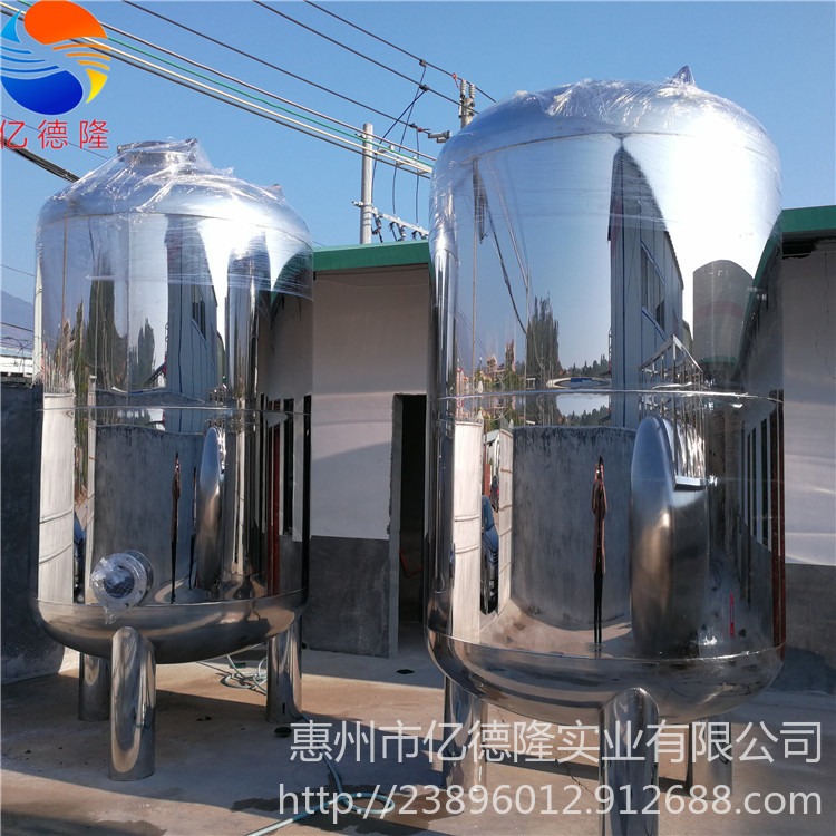 生产供应不锈钢304或316L材质无菌水箱 纯水箱 净水箱 立式 卧式多选择