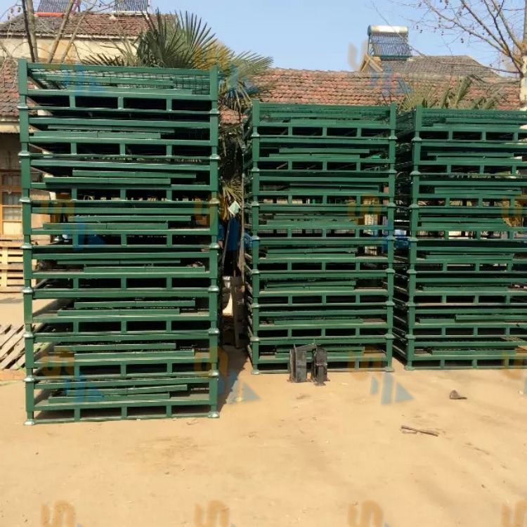 森沃仓储 批发供应钢制料箱 可堆式料箱 无锡可折叠式钢制料箱