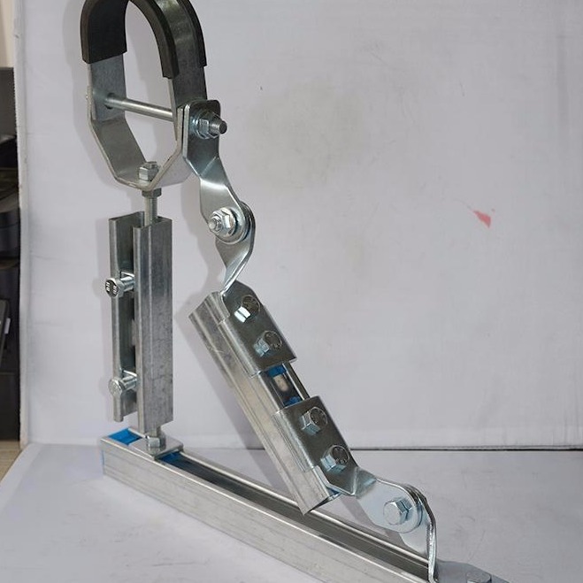 抗震支架  C型钢 铰连接 焊接底座  抱箍  抗震支架厂家 光伏支架配件