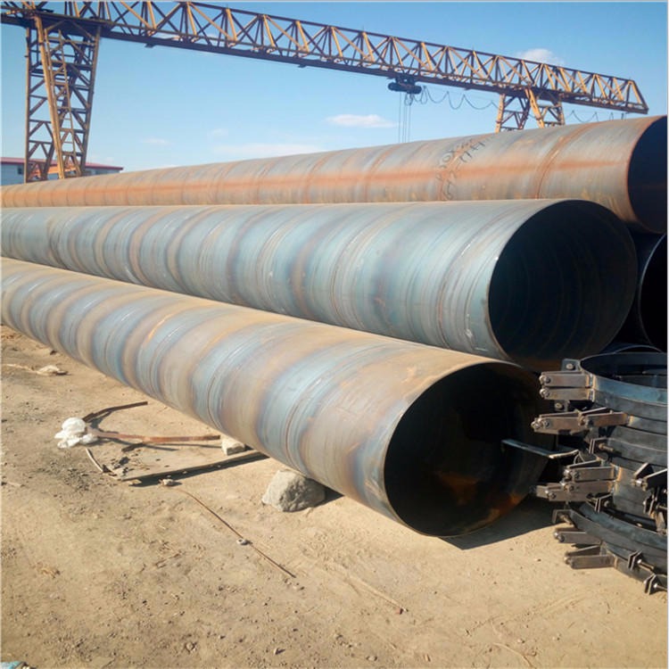 Q235B螺旋管现货直供 工地排水用螺旋钢管 大口径螺旋焊管价格图片