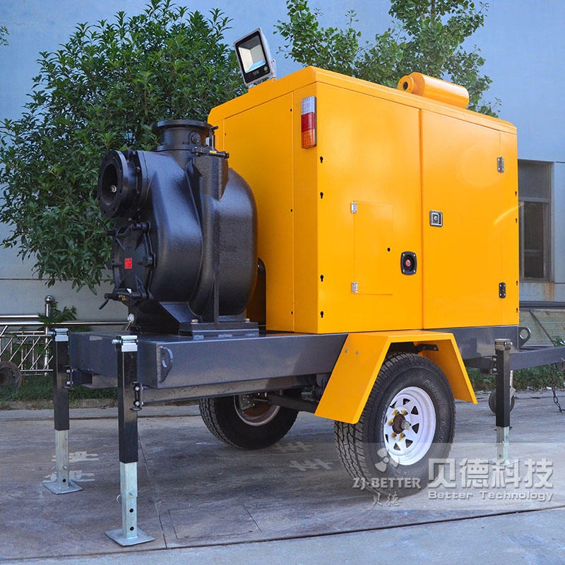 厂家直销 贝德 移动泵车 移动自吸泵车 防汛排涝泵