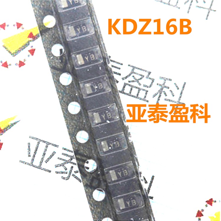 KDZ16B 丝印YB 稳压二极管 贴片SOD-123 全新现货 SOD-123齐纳二极管 电子BOM表配单