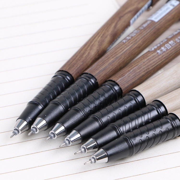 中性笔商务黑水笔0.38针管笔芯签字笔logo免费设计