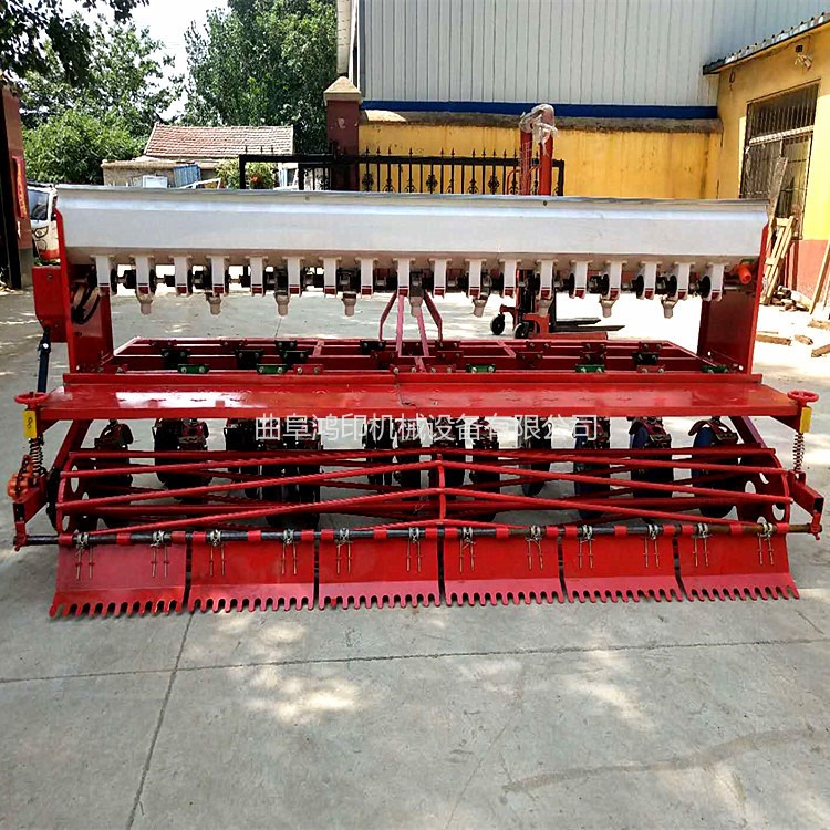 拖拉机牵引式稻麦播种机 辽宁旱稻播种机 用于多种地形播种小麦旱稻苜蓿等作物图片