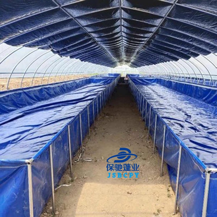 扬州帆布水池大型折叠养鱼池锦鲤龙虾养殖篷布油布防尘罩篷布水池加厚