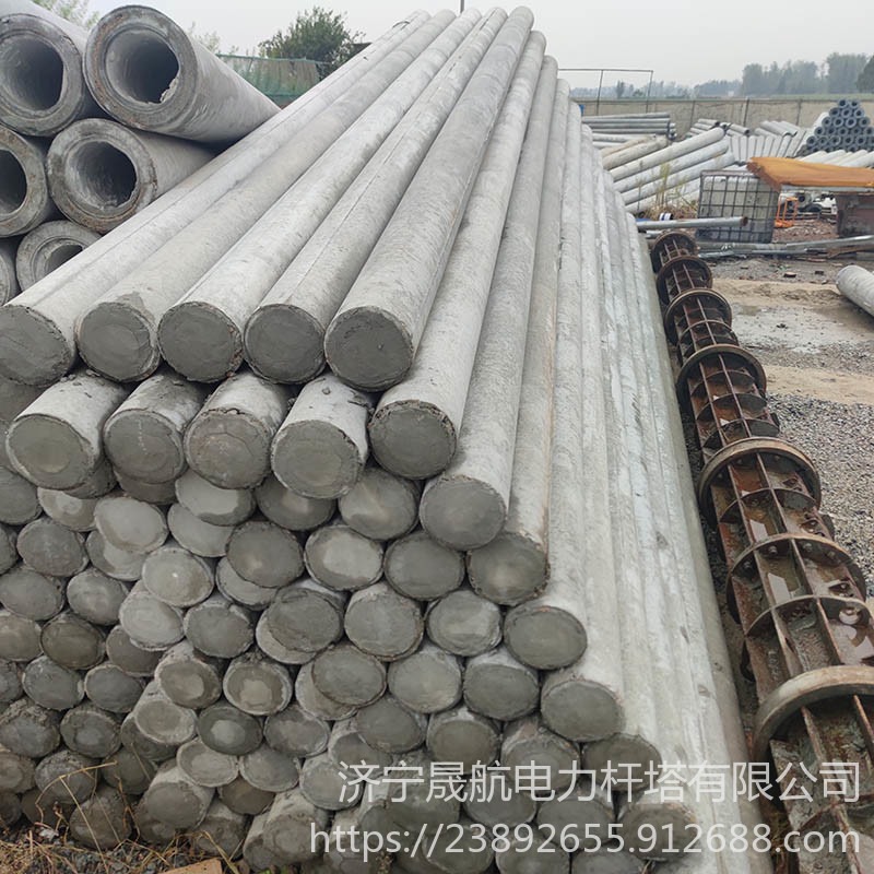 江苏省徐州市国标非预应力水泥电线杆   钢筋混凝土电杆15米190  钢筋砼直线杆转角杆