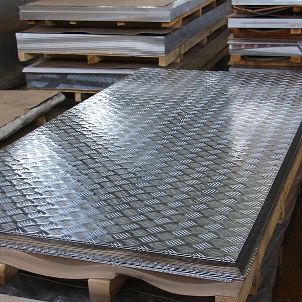 五条筋型花纹铝板  3mm1060花纹防滑铝板 供应五条筋防滑铝板图片