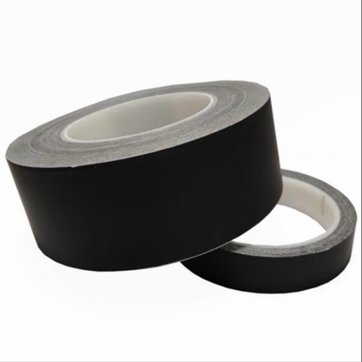 纳米碳铝箔胶带 电子屏蔽耐高温导热散热黑色铝箔胶带 01mm的模切成型定制加工