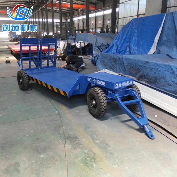 厂家生产挖掘机平板拖车 轨道电动平板车 物流重型搬运车