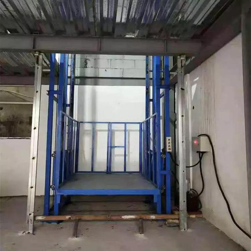 导轨式升降货梯  电动升降货梯 厂房简易小型货梯 液压升降货梯 仓库大吨位货梯