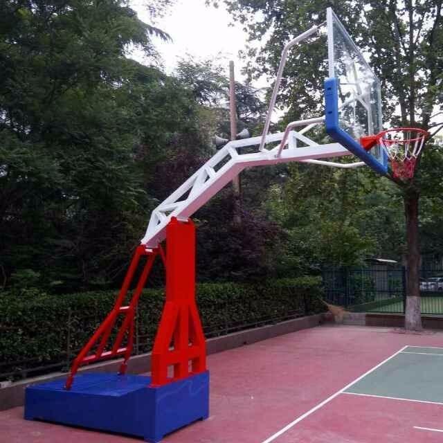 供应 三色篮球架 仿液压篮球架 移动篮球架 成人户外篮球架 家用训练比赛 标准蓝球架