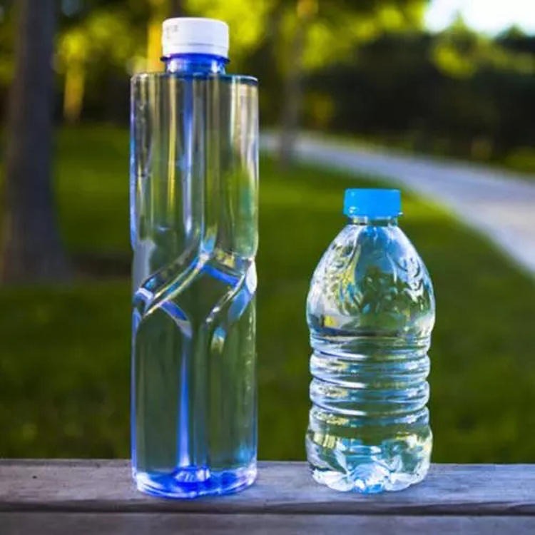 350ml纯净水包装瓶 蓝色塑料瓶 博傲塑料 塑料包装瓶批发