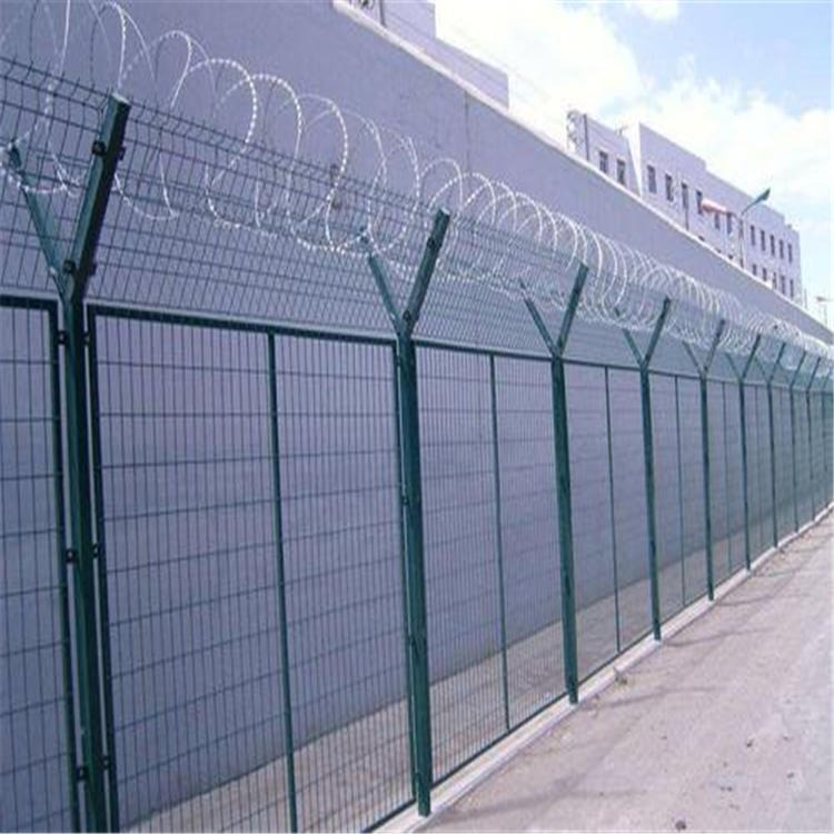 杭州监狱隔离网 绿色监狱钢网墙 银色监狱围网的厂家福嘉