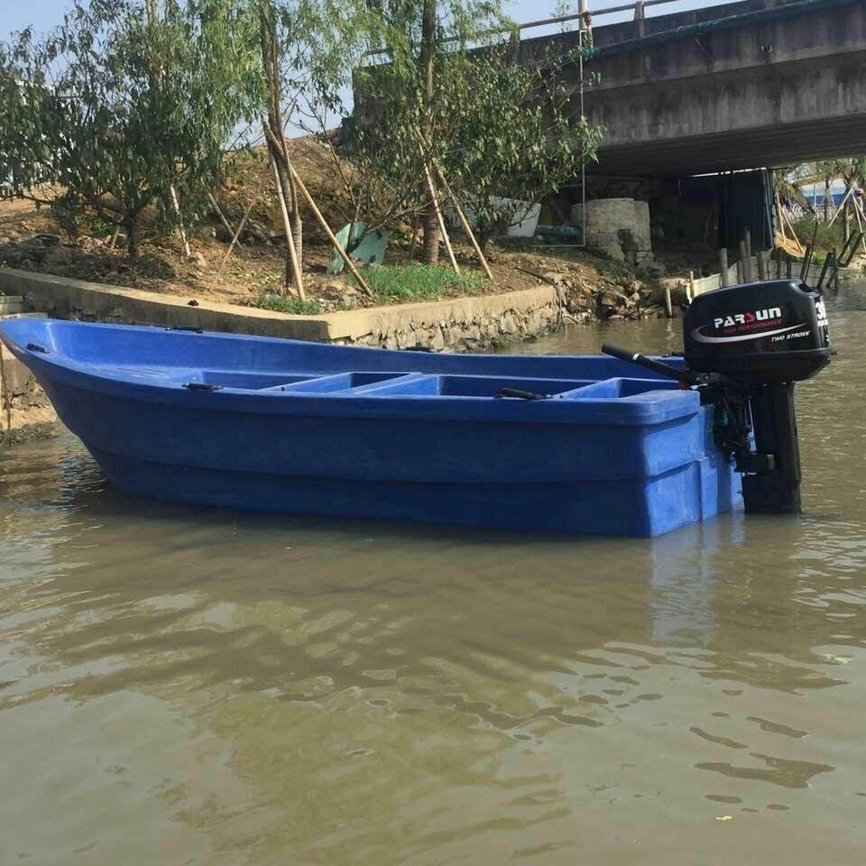 黄冈4米塑料小船 保洁船 观光小船 塑料渔船厂家直销图片