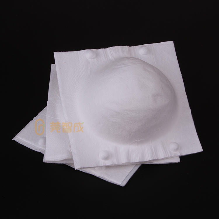 莞智成订制杯型口罩热熔定型棉 针刺棉220g可定做 美国UL工厂认证