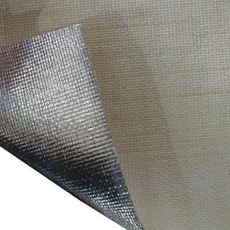 铝箔玻璃丝布 铝箔复合纤维布 耐高温铝箔纤维布图片