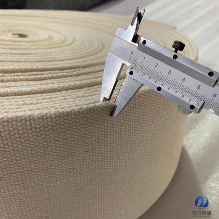 洛汐传动 供应全棉食品级帆布输送带 耐高温帆布输送带