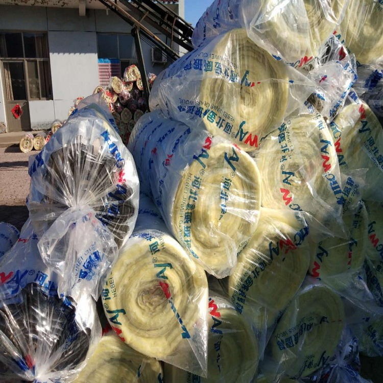 厂家10K-30K玻璃棉卷毡批发 华美玻璃棉卷毡 防火型玻璃棉丝棉毡图片
