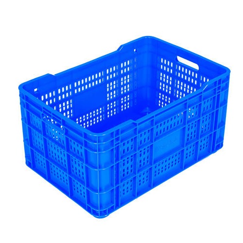 丽江各种型号的塑料周转筐 塑料箱周转筐pe食品冷冻蓝色塑料箱
