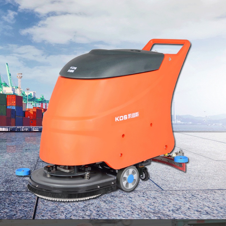 手推式全自动清洗吸干拖地机 超市物业工厂保洁刷地机 凯迪斯手推式全自动洗地机X2