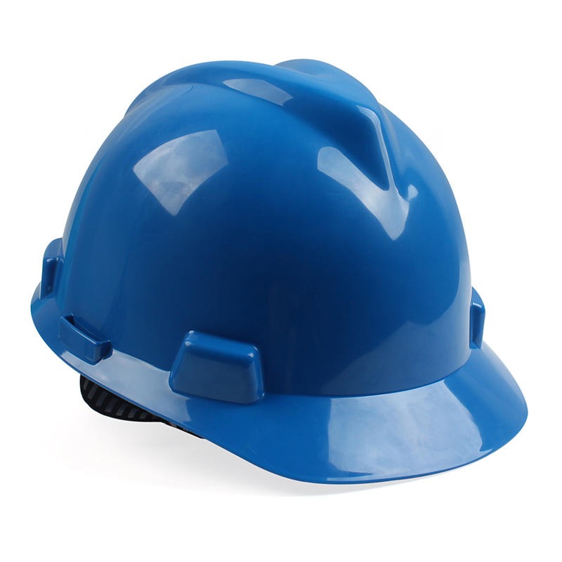 梅思安10146510 V-Gard一指键帽衬针织吸汗带针织布D型下颏带ABS标准型安全帽蓝色安全帽（2019）图片