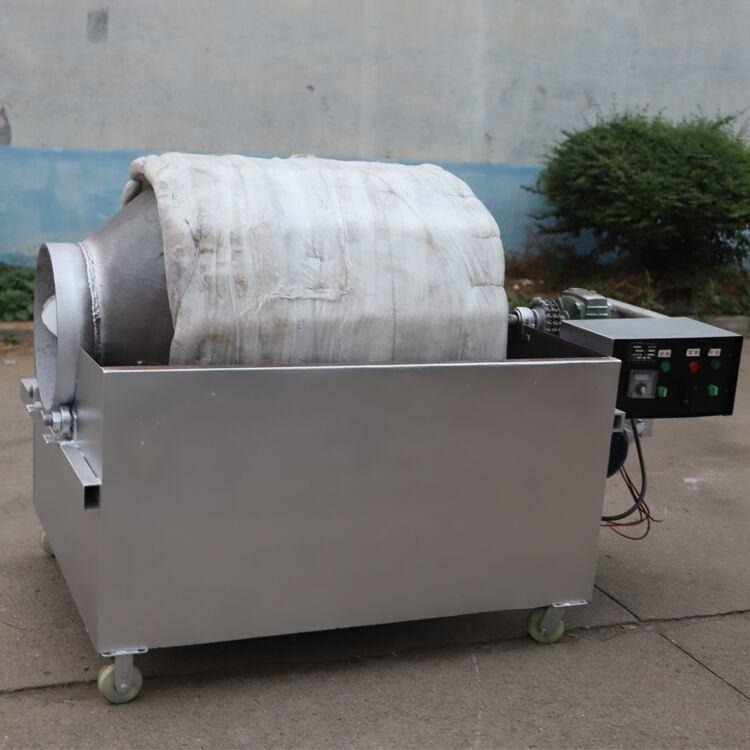500斤电加热滚筒炒货机 定制不锈钢炒货机 加厚不锈钢菜籽芝麻炒货机