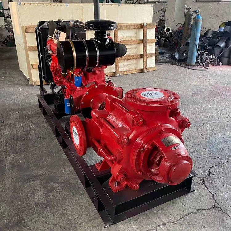 奥莱 柴油机消防泵  柴油多级消防泵组 大型双动力消防泵生产厂家