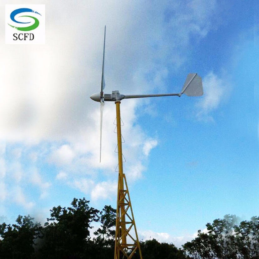晟成家用3kw风光互补发电系统风力发电机太阳能板互补发电图片